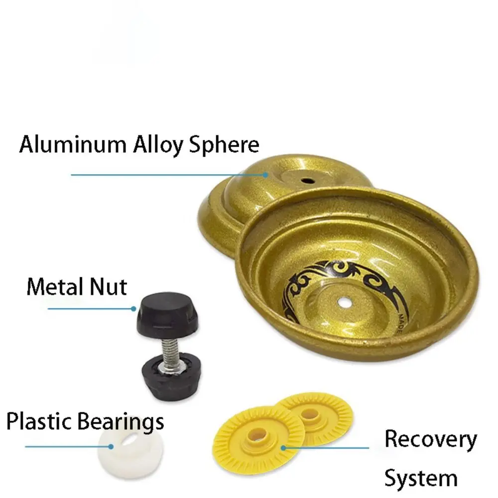 Simplicity Alloy 1A Yoyo Ball Beginner Anti Drop Yoyo Toys Concentration Wear-resistant Dead Sleep Yoyo