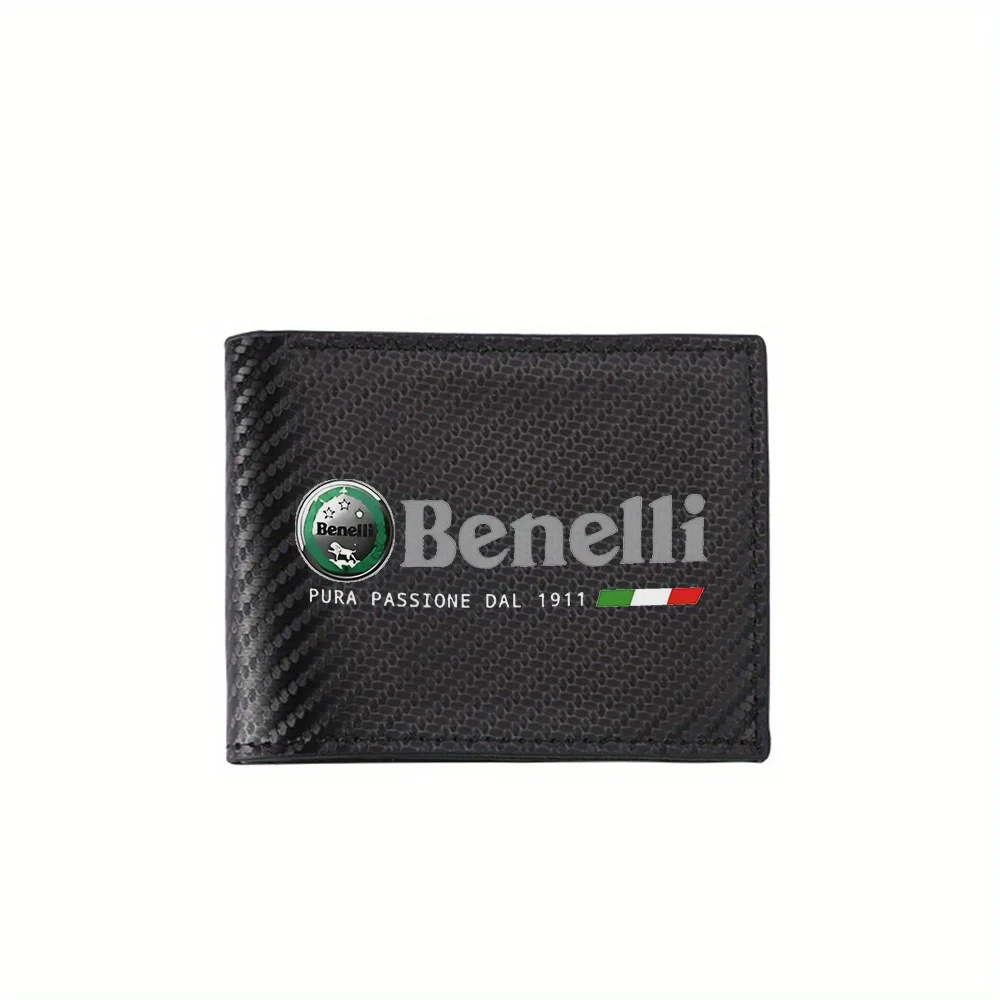 Green circle logo stars passion italian Men's Wallets Simple Business Modern Stylish Printing Design Gifts For Father Boyfriend