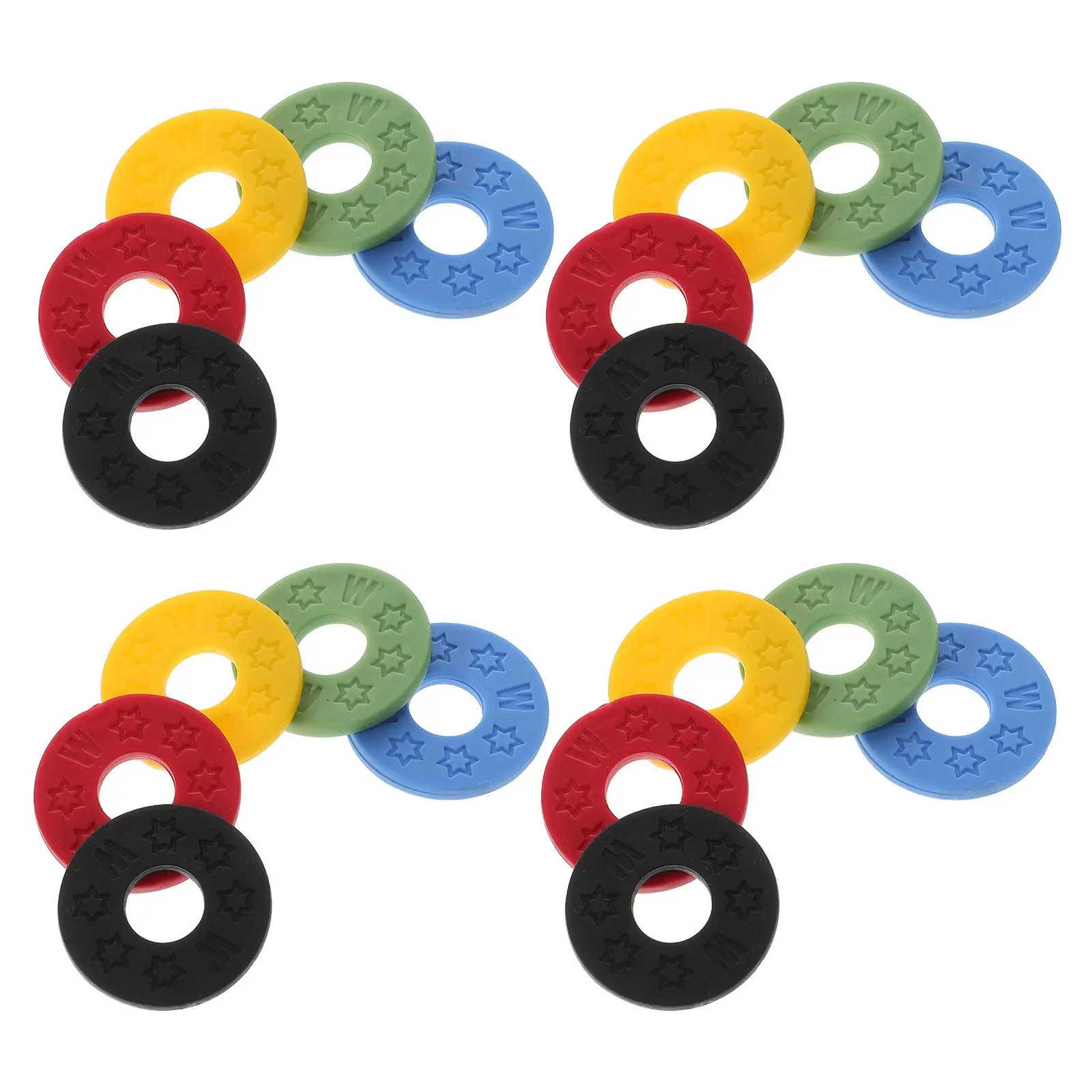

20pcs Guitar Washers Anti Electric Guitar Strap Drop Lock Red Green Bass Straplock Black Blue Protector Yellow
