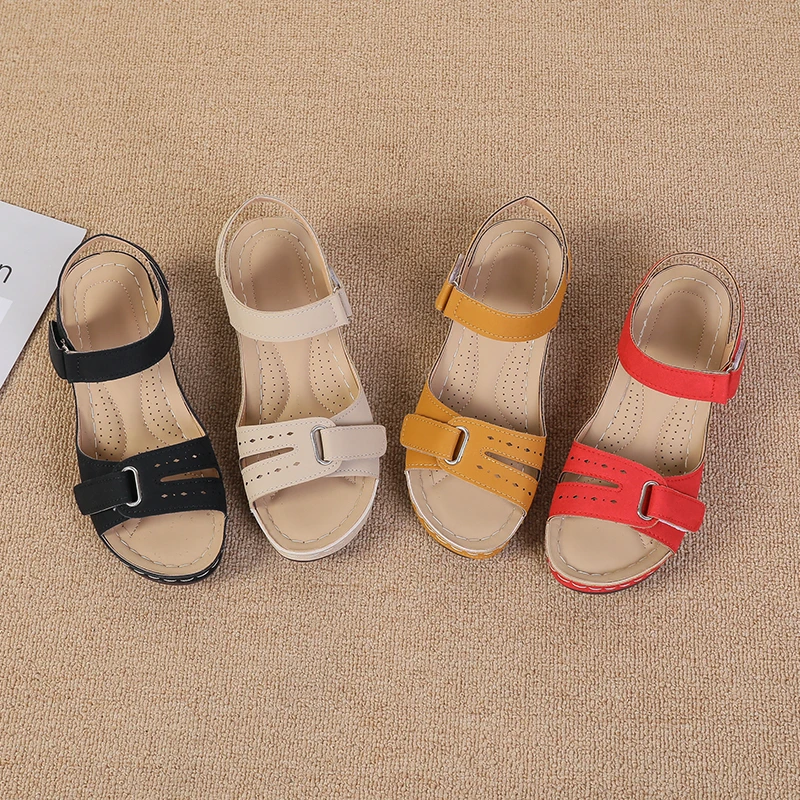 صنادل نسائية لصيف 2025 خياطة ناعمة للسيدات أحذية شاطئ مسطحة مريحة للمشي شباشب نسائية عصرية Sandalias De Mujer #2