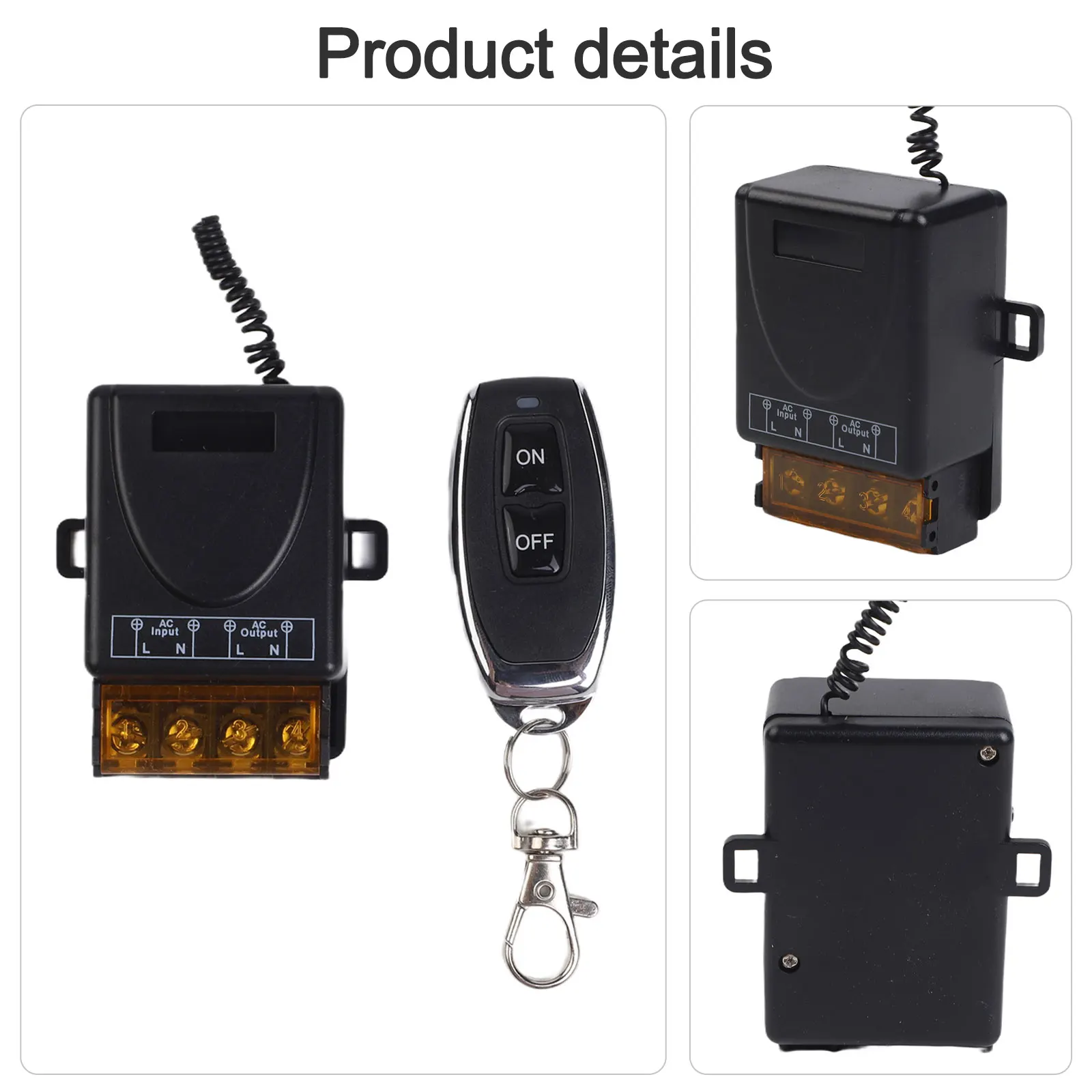 Lighting Control 220V Switch Multi-Device Control Wireless Remote Control Switch Control Range 100m Effortless Setup