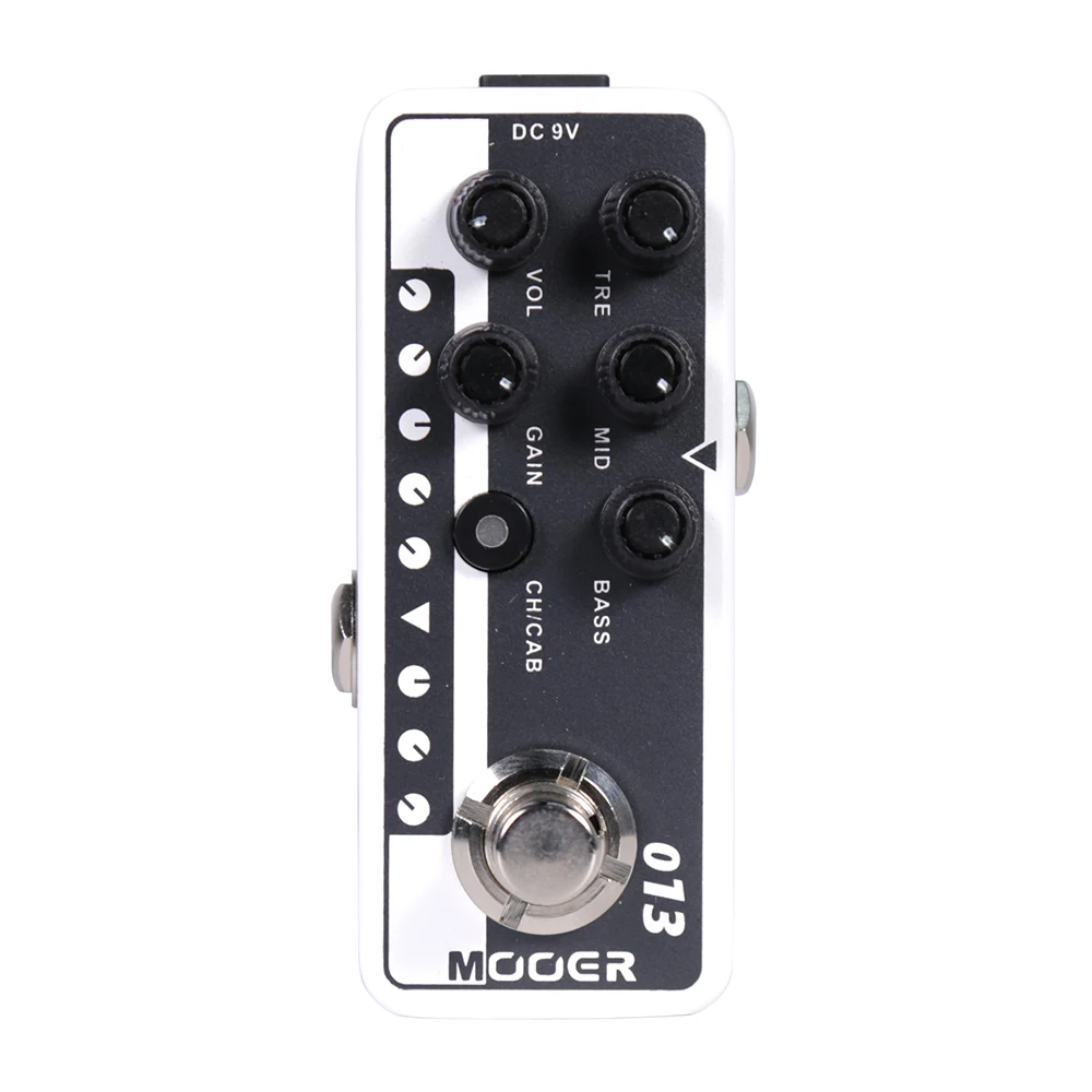 MOOER 013 매치박스 기타 효과 페달, 디지털 프리앰프, 클래식 미국 스타일, 30 와트 효과 페달, 일렉트릭 기타 액세서리