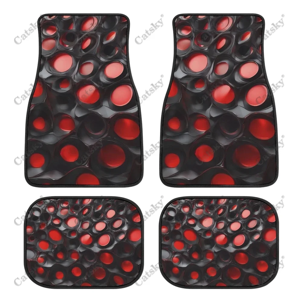 

Abstract Organic Pattern Design Car Auto Floor Mats Carpet, 4PCS Customized Cars Mat All Weather Automotive Vehicle Pad Stylish