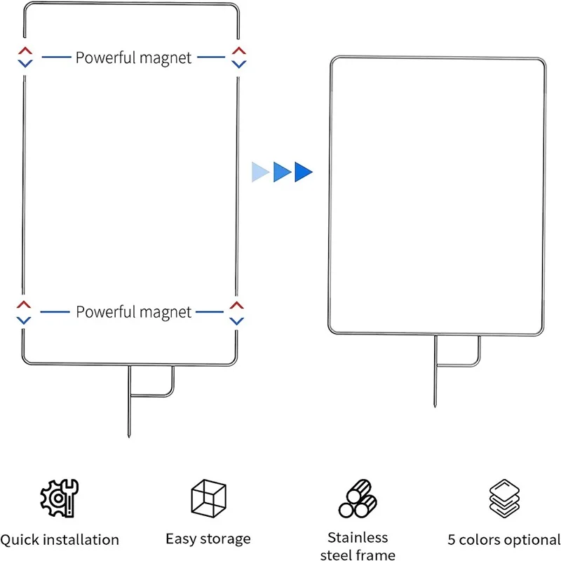 Selens Removable Video Studio Stainless steel Flag Panel Reflector Diffuser Photography Accessory Photo Studio Kits Flag Panel