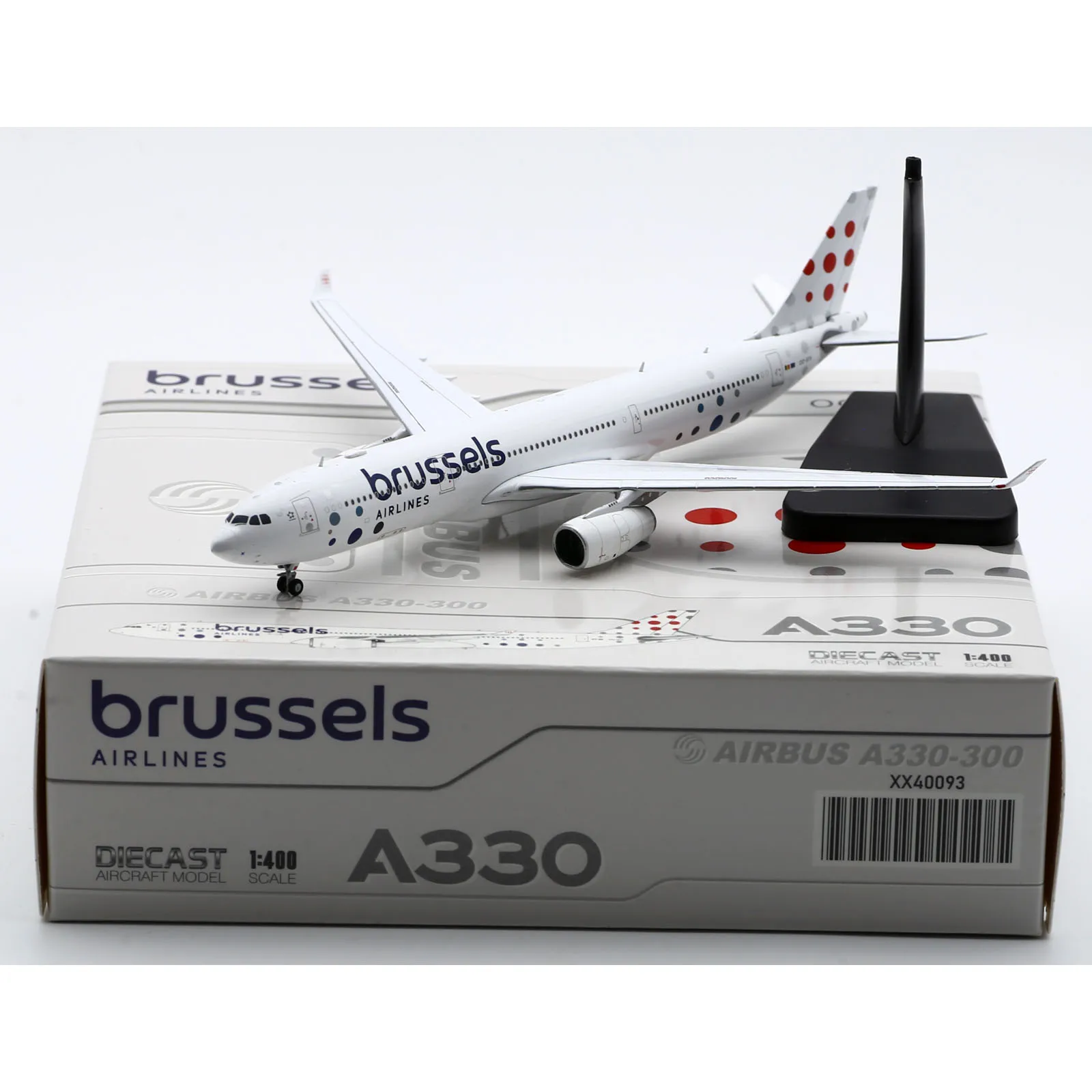 

XX40093 Alloy Collectible Plane Gift JC Wings 1:400 Brussels Airlines StarAlliance Airbus A330-300 Diecast Aircraft Model OO-SFX