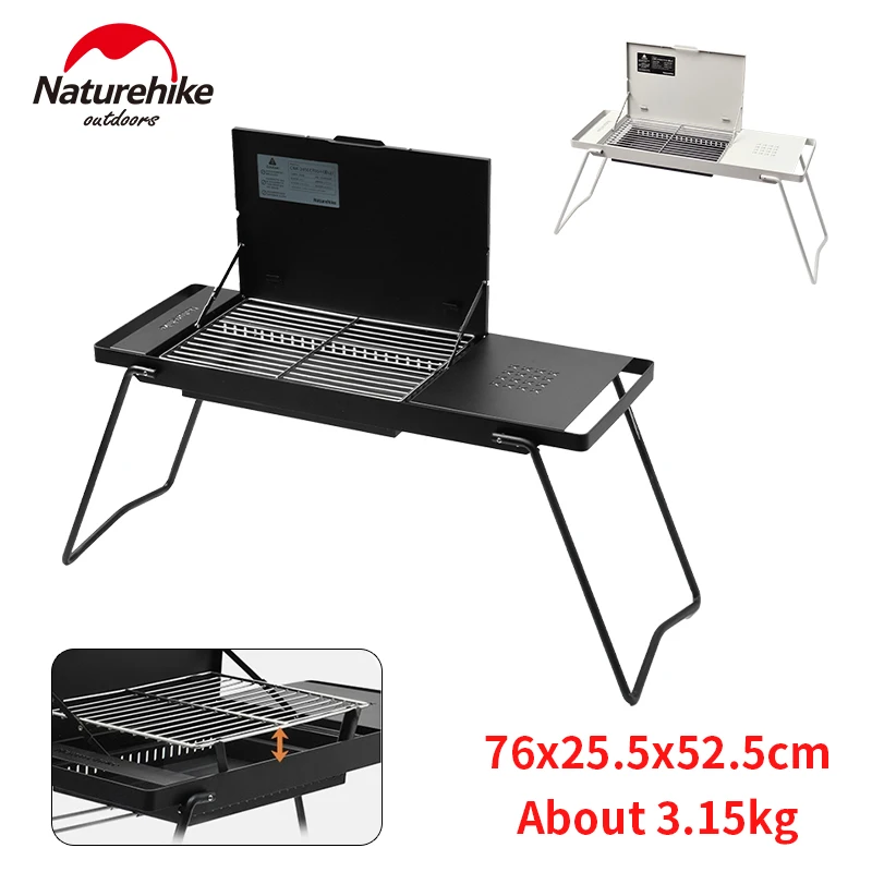 

Naturehike Folding Tabletop Grill Portable BBQ Stove Cookware Outdoor Picnic Barbecue Adjustable Burner BBQ Camping Supplies