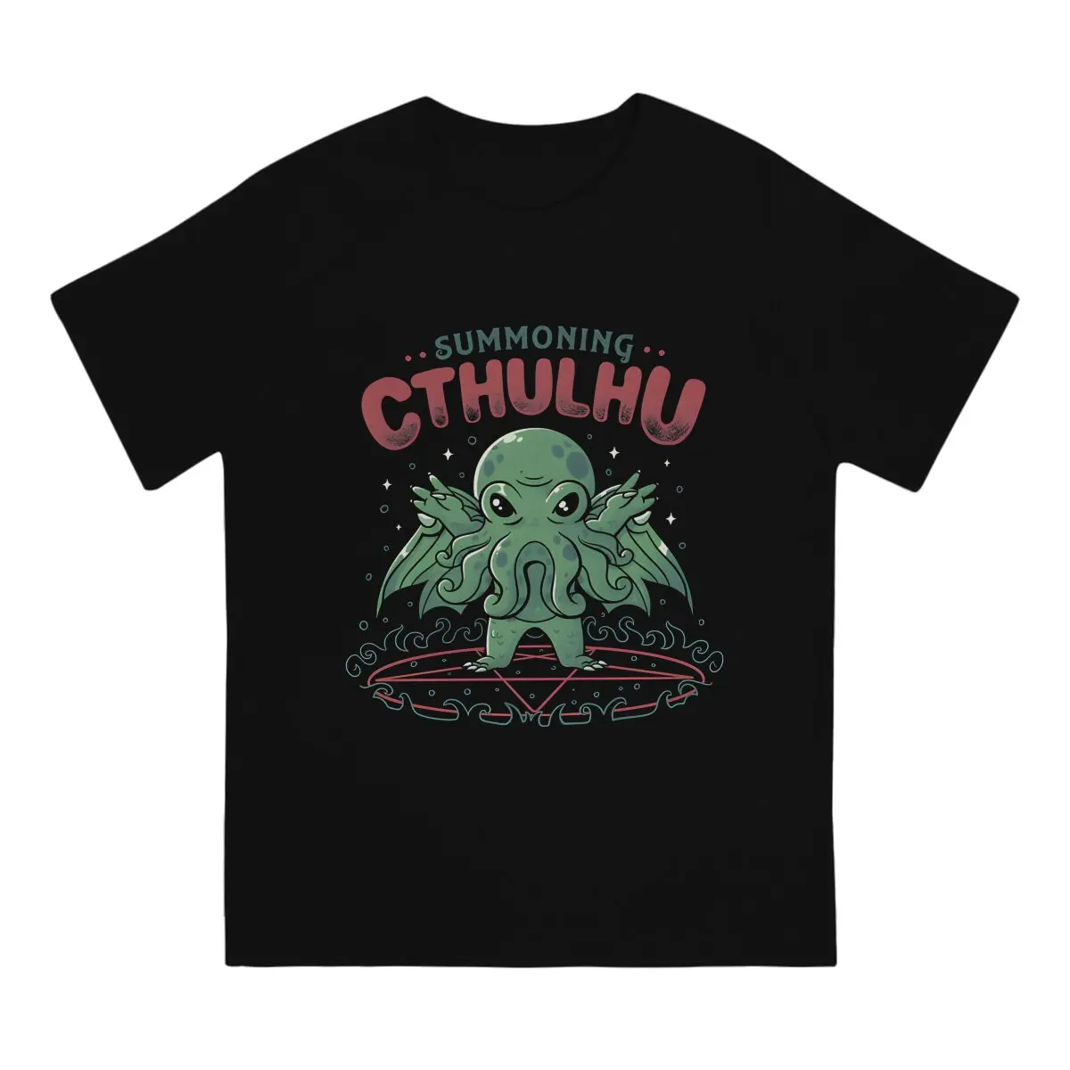 Summoning Cthulhu Cool Horror  Men T Shirt Graphic Crewneck TShirt Harajuku Tops