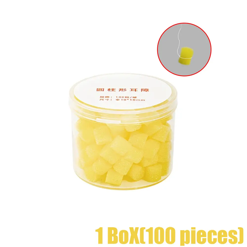 100 قطعة منصات الانطباع الأذن الانطباع الرغاوي سدادات الأذن الإسفنج على شكل الانطباع رغوة السمع الملحقات