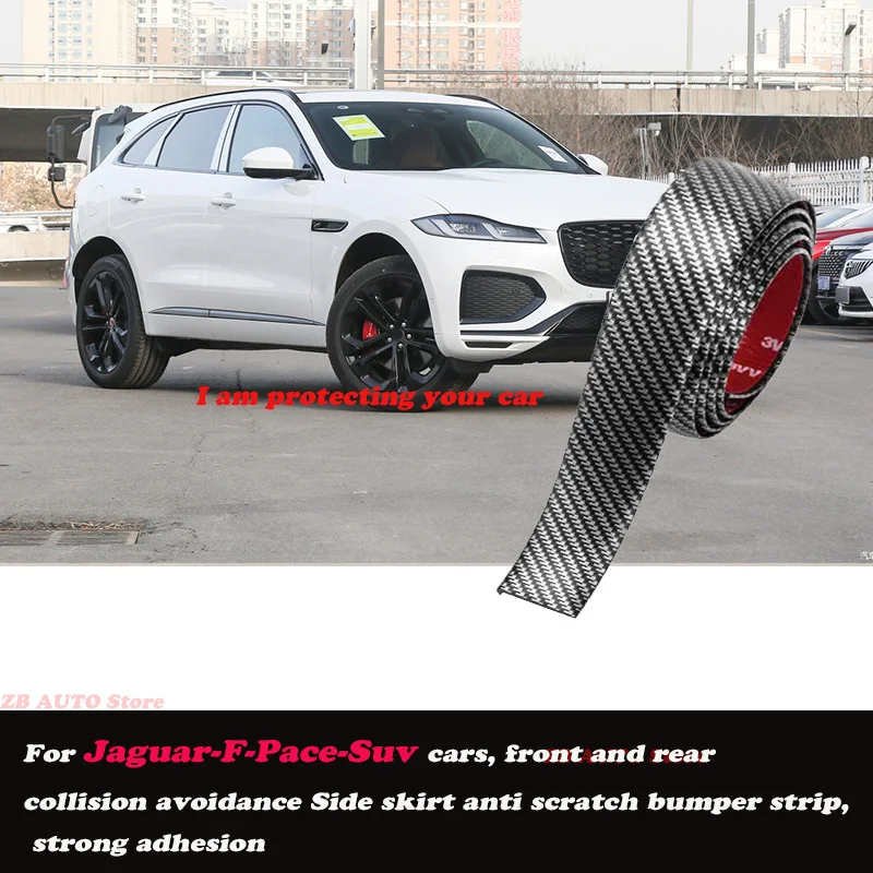 

Strong adhesive bumper strip, front and rear lip side skirts, collision and scratch resistant, suitable For Jaguar F Pace Suv