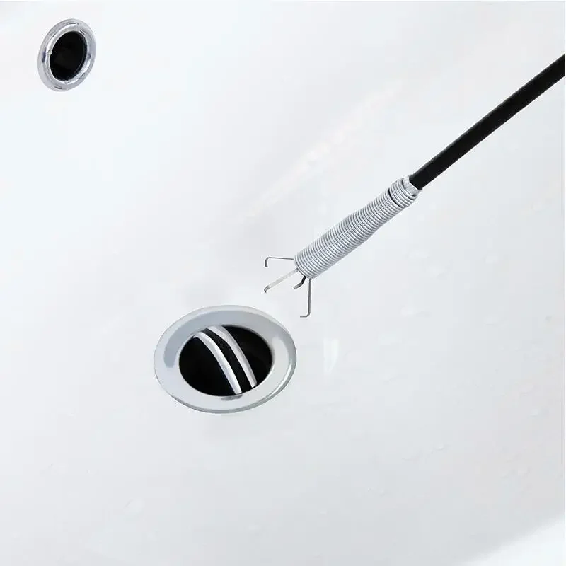 60cm Spring Tube Unclogging Grab Picker Snake Cable Auxiliary Grab Drain Auger Sink Toilet Tool Kitchen Novelty Accessories