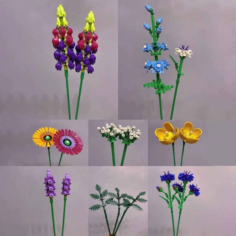 Beautiful Bouquet Home Decoration Accessories Compatible 10313 Building Blocks Bricks Creative Plant Girlfriends Toys Gifts