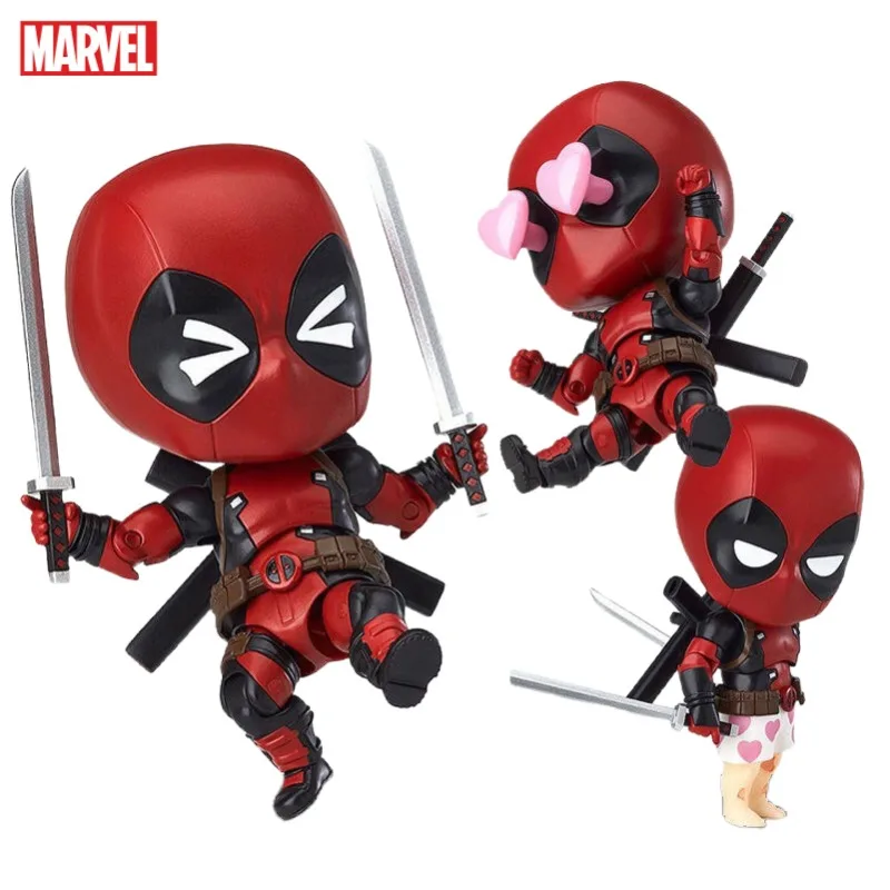 Periféricos Deadpool Filme com articulações móveis e rostos intercambiáveis, figuras personalizadas criativas, modelo de boneca, presentes ornamento