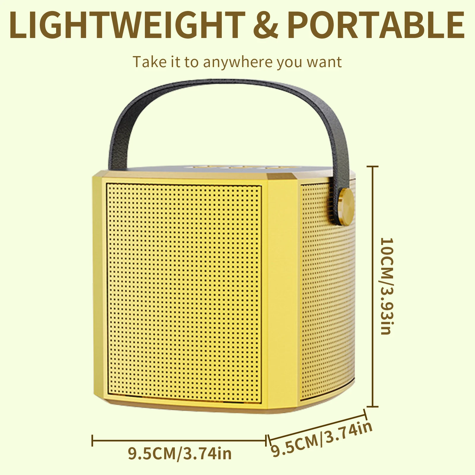 Máquina de Karaoke con micrófono inalámbrico para niños y adultos, sistema de altavoz Portátil con Bluetooth 5,3 PA, reproductor MP3, máquina de Karaoke para el hogar, nuevo