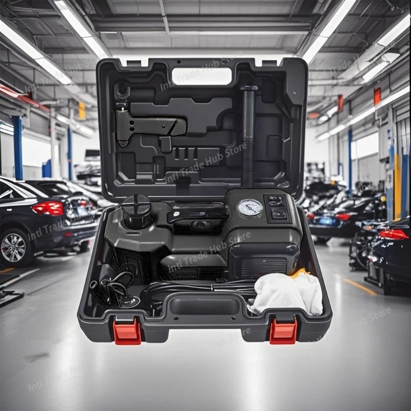 12V Automotive Multi-Function Electric Hydraulic Jack Car Tire Change Inflation Four-in-One Electric Wrench Kit
