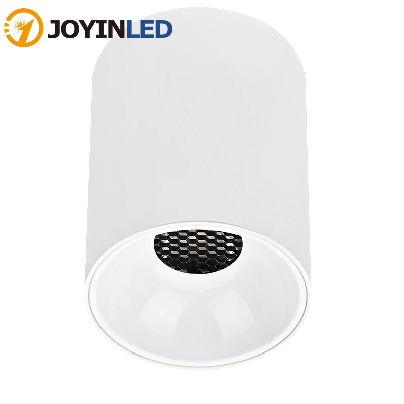 Anti Glare Honeycomb Surface Mounted LED Downlight 7W 12W 15w 20w 30w Dimmable COB Ceiling Kitchen Living Room Indoor Lighting