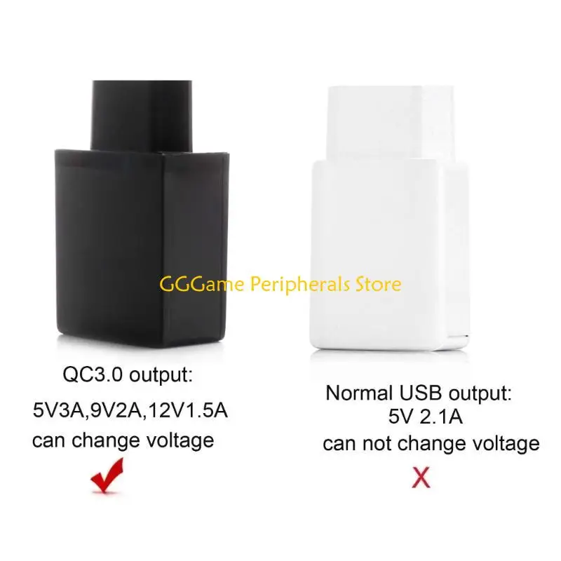 

U55B Universal for QC USB To for DC 12V 1.5A Adjustable Step Up 5.5x2.1mm Cord Power Line For WiFi Router L