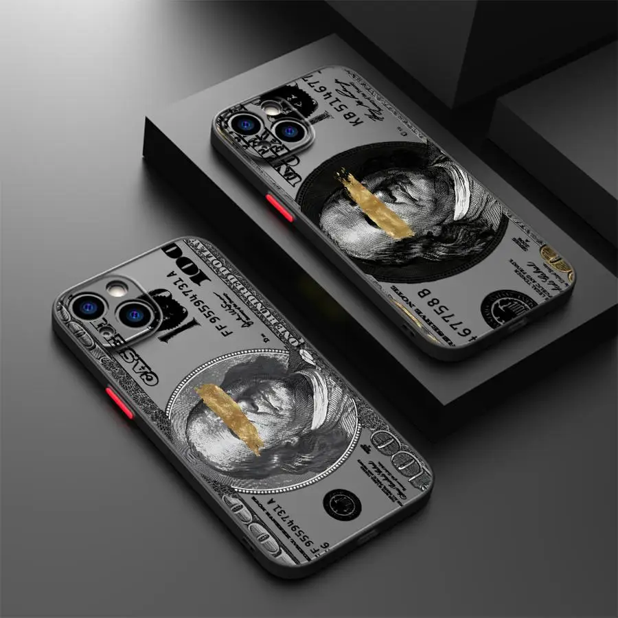 

Funda Back Phone Cover Case for iPhone 17 Pro Max 15 XS XR 16 Plus 11 12 13 Mini 7 8 SE 14 Air Dollars Money Design