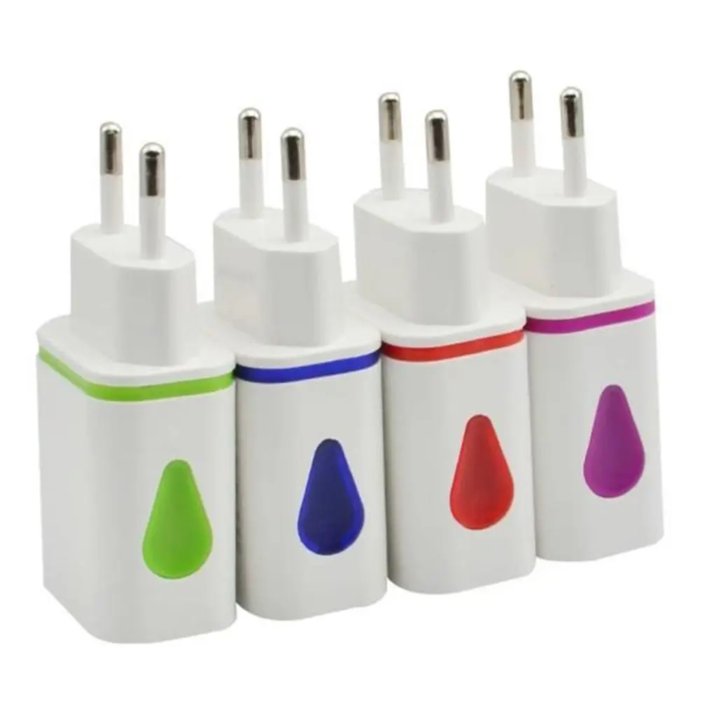 High Quality Dual USB Charger EU/US Plug Adapter Wall Fast Charger For iPhone Quick Charge Portable Mobile Phone Travel Charger