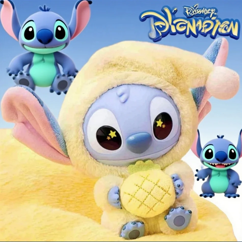 

Disney Stitch Eat Something перед сном, серия 2025 Nwe Miniso, виниловая глухая коробка, милая кукла, сумка, подвеска, загадочная игрушка