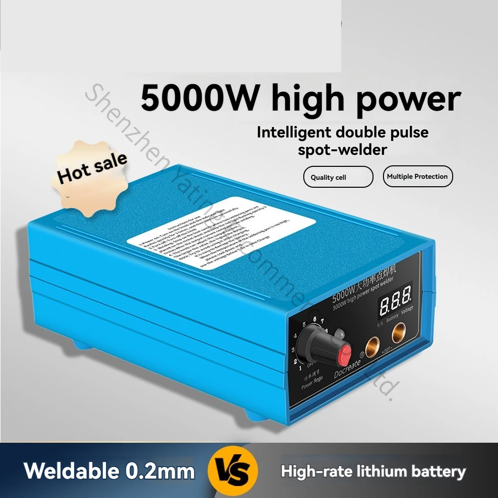 5000W Spot Welder Spots Welding Machine Welding Thickness: 0.1-0.15mm 18650 Battery DIY Kit Lithium Battery Spot Welder