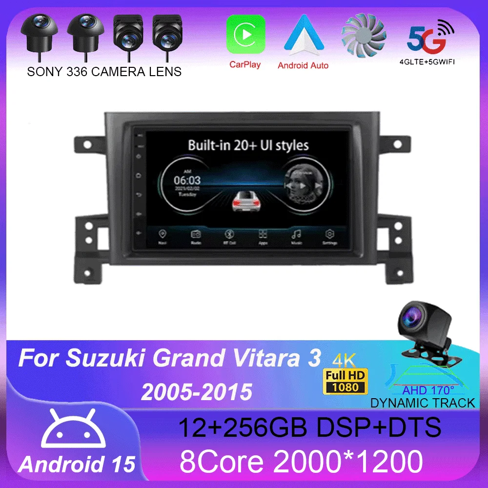 

7 inch Android 15 For Suzuki Grand Vitara 3 2005-2012 2013 2015 2 Din Car Radio Stereo Multimedia Video Player Navigaion Carplay