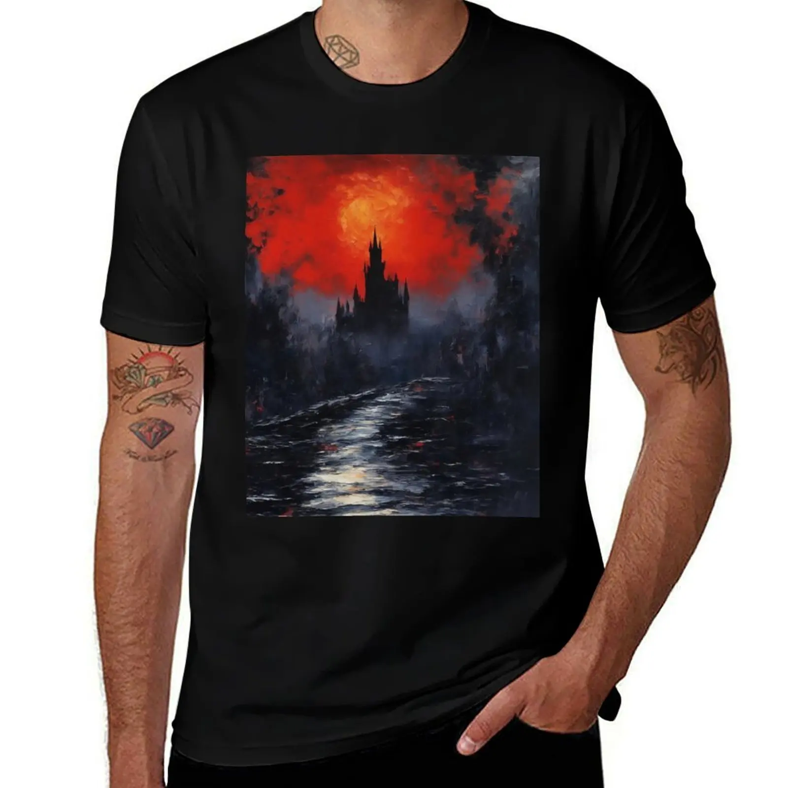 

Castle of Shadows T-Shirt funny gifts affliction shirts graphic t shirt vintage designer shirts black t shirts for men