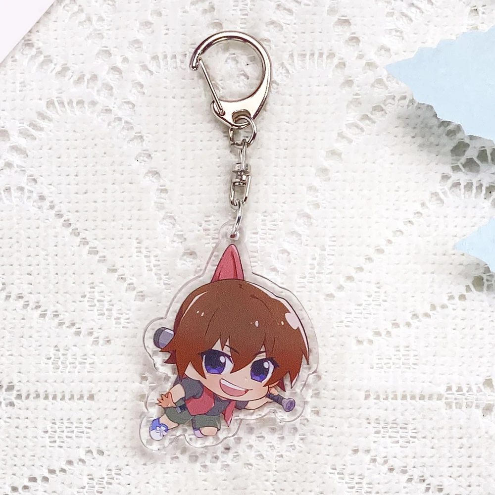 5Pcs Anime Higurashi When They Cry Car Keychain Acrylic Keyrings Bag Charms Cute Backpack Pendant Prop Decoration Friends Gifts