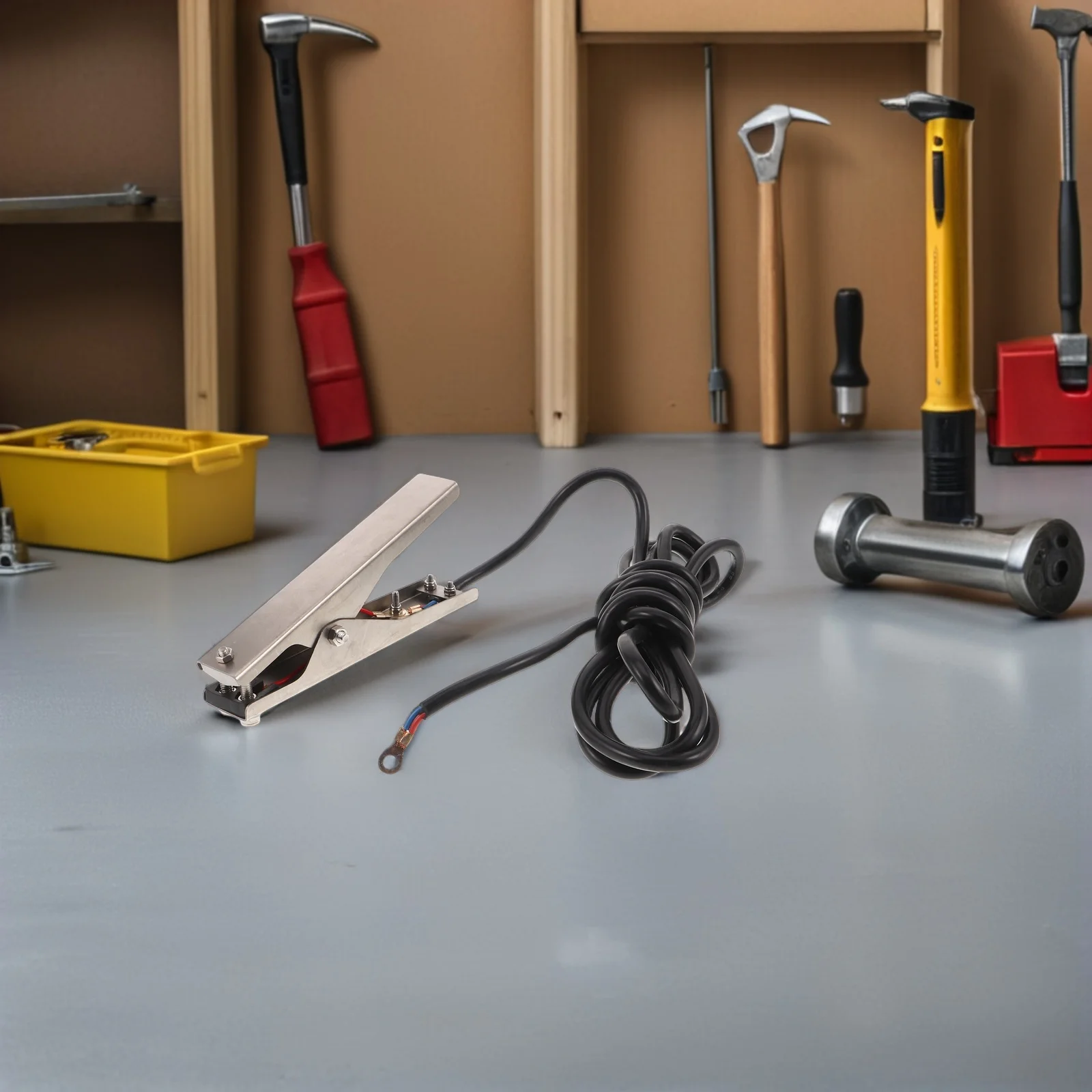 Static Electricity Grounding Clamp Stainless Steel Earth Clip For Fuel Transfer Gas Station Outdoor Use Explosionproof