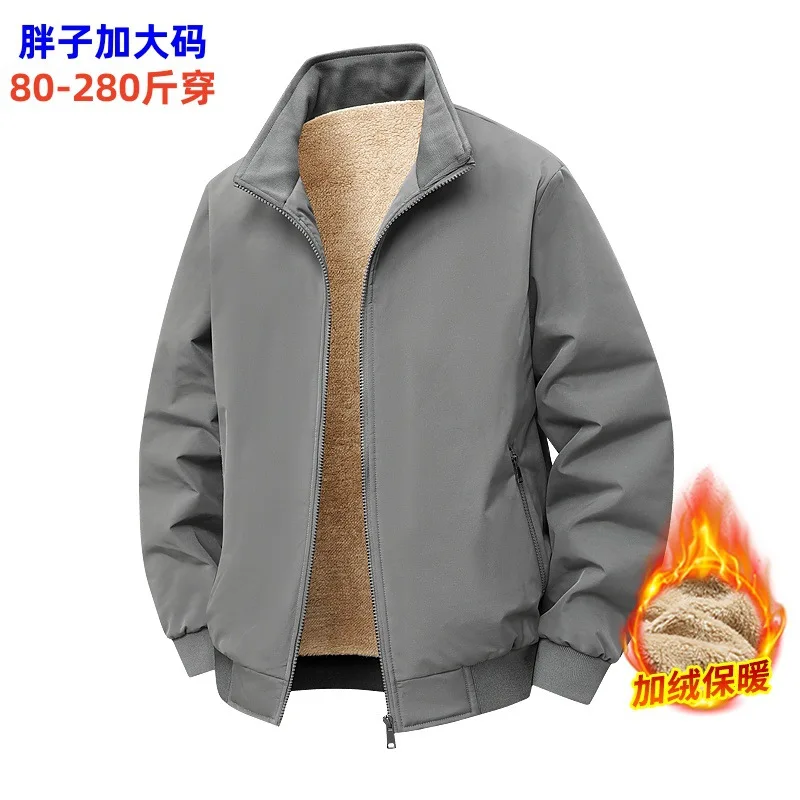 

Мужская куртка из овечьей шерсти больших размеров, утепленная, для осени и зимы, от производителя, специальная серия для трансграничной торговли, M-8XL