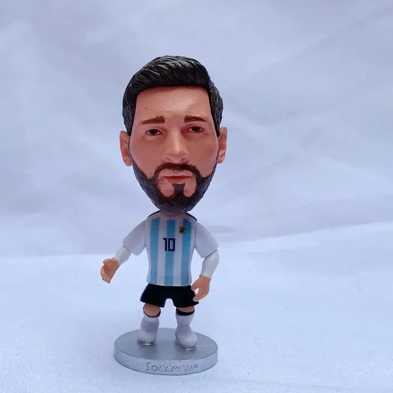 Messi Neymar Salah Gift Star Doll Figurine Figurine Model 2024 New Popular Football Fan Real Madrid Cristiano Ronaldo