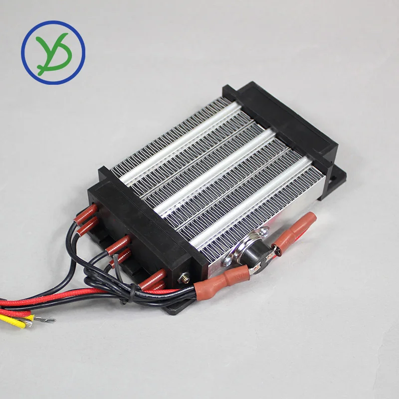 Calentador termostático PTC con aislamiento de 220V, 600W, CA CC, calentador de aire de cerámica, elemento calefactor aislado 80A3 124x76mm