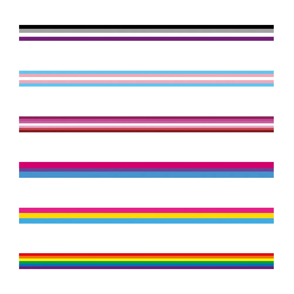 

6pcs Rainbow Ribbon For Party Wedding Home Decoration Craft Making Gift Wrapping Bowknot Sewing Diy Decorative Ribbons