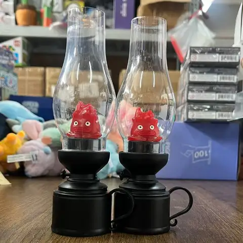 빈티지 불꽃 빛 Casifa 야간 조명 만화 애니메이션 불꽃 등유 촛불 조명 분위기 조명 장식 홈 파티 장식
