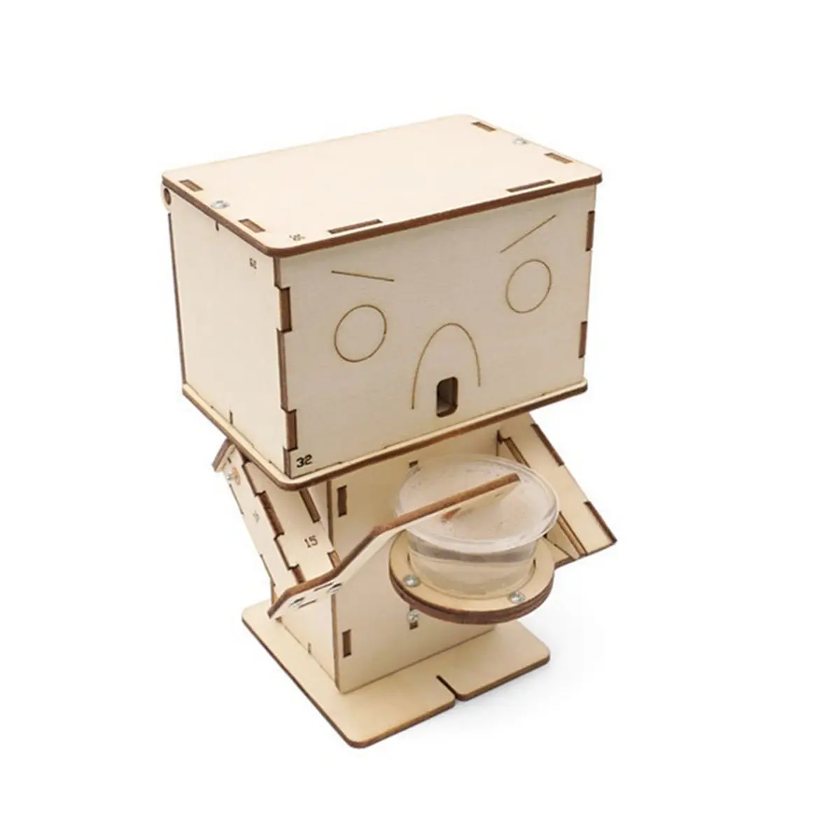 Eco-friendly DIY Bubble Blowing Robot Model Kit Technologia Science Experimental Tool Kit Wooden Puzzle Games for Students