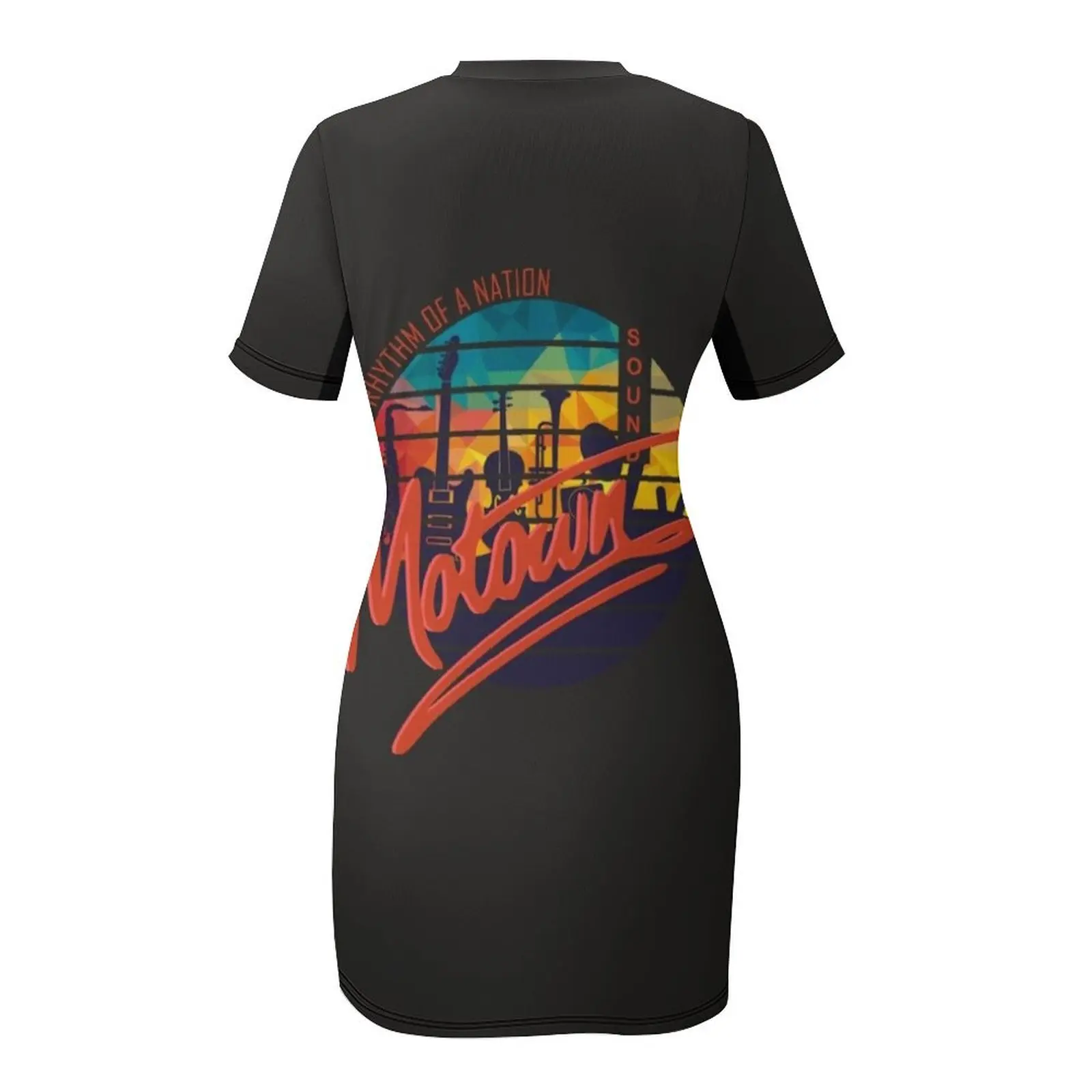 Motown Klassiek T-shirt Jurk met korte mouwen Feestjurken Avondjurk Jurk