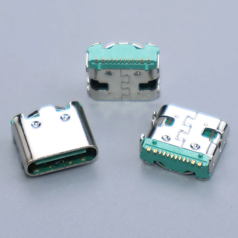 JCD 10-50PCS 16Pin Type-C Vrouwelijke Socket SMT SMD DIP Lader Connector USB 3.1 Plaatsing SMD DIP Voor PCB Hoge Stroom Opladen