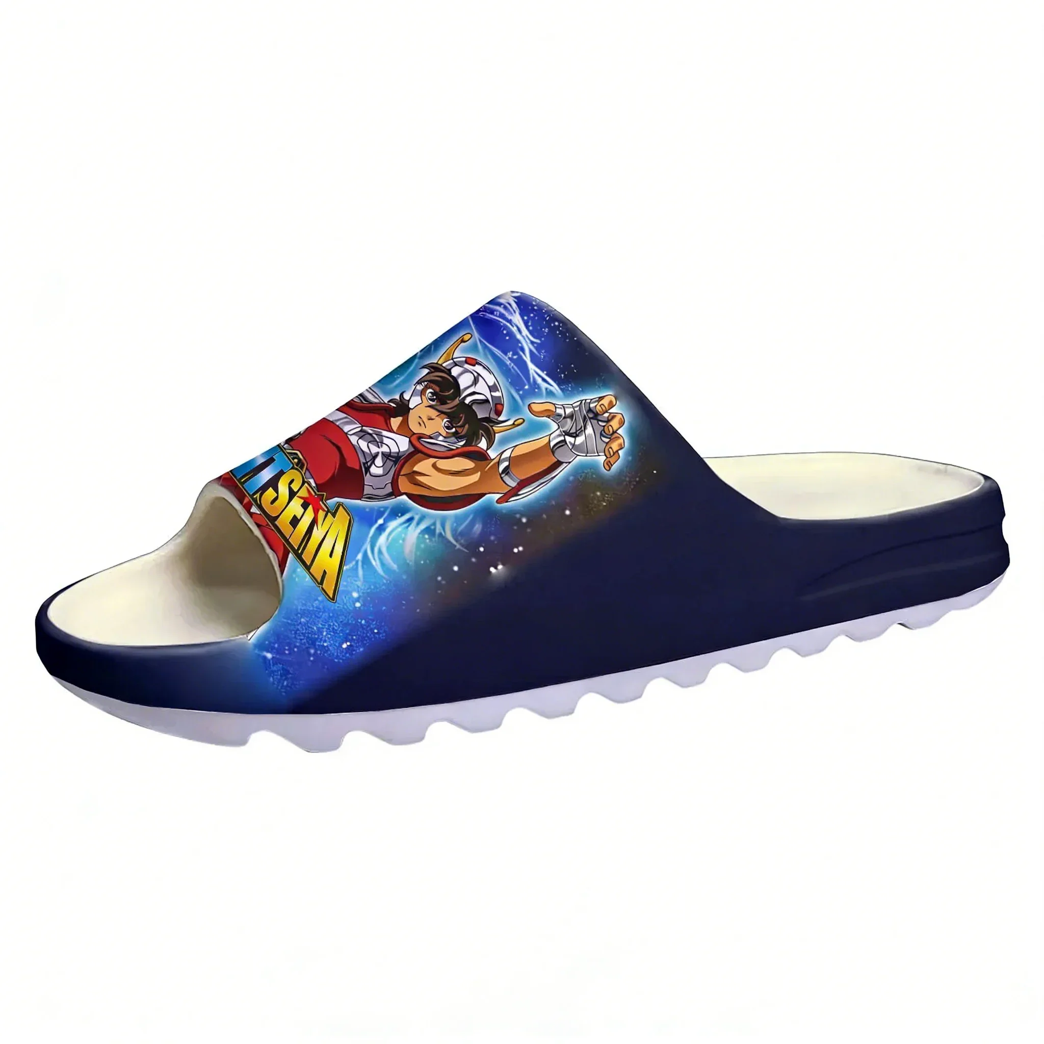 

Шлепанцы Saint Seiya на заказ с мягкой подошвой, домашние тапочки, обувь для душа, для мужчин, женщин, подростков, для ванной и пляжа