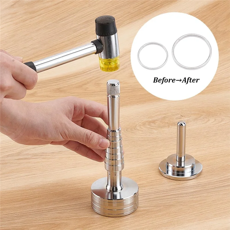 

A83F-1Set Jewelry Tools Zinc Alloy Ring Size Adjuster Ring Stretcher Reducer Enlarger Size Adjustment Tool For Jewelry Repair