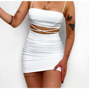 Blogger Fashion - Short Canelado Dress Side Mooring Gringa Fashion - Black, Pink, Blue, Red, White 6 Main Sales Women's Gringa Dress - №3