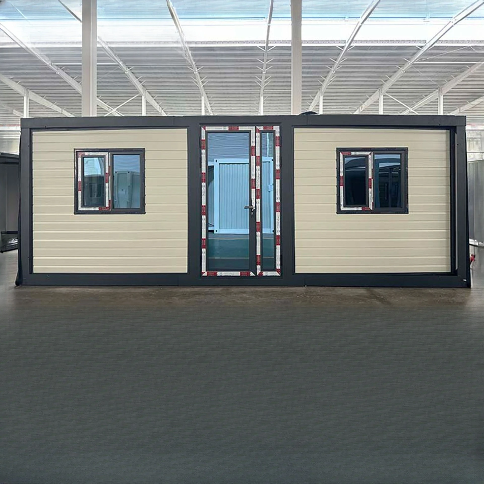 

Customized foreign trade outdoor double-wing expansion box courtyard modular container room moisture-proof and waterproof simple