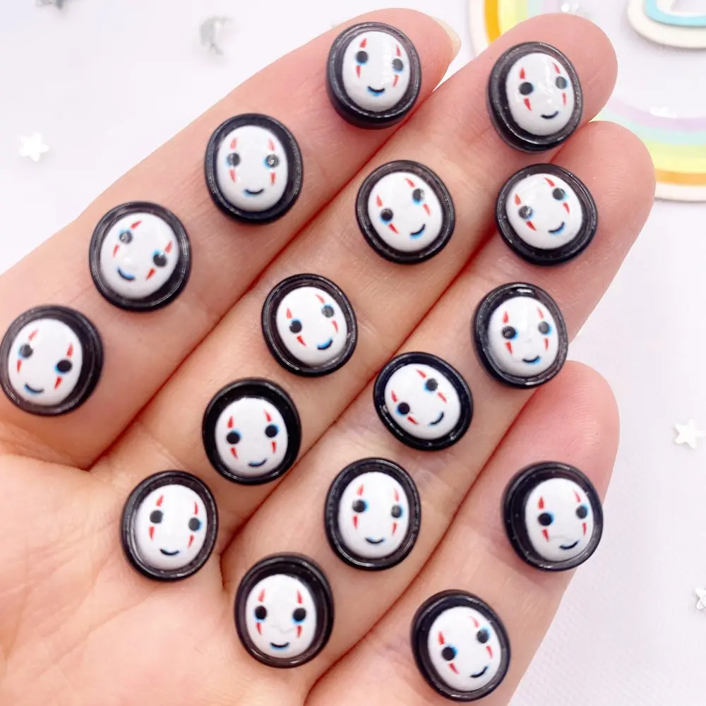 50pcs Resin Mini Colorful Ghost Faceless Man Flatback Stone Figurines Nail Art Scrapbook DIY  Accessories Crafts  Supplies SL808