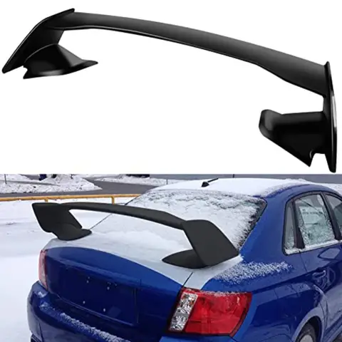 Spoiler traseiro do tronco, adequado para 20152021 para subaru wrx sti sedan 20052016 para scion tc spoiler wingmat preto