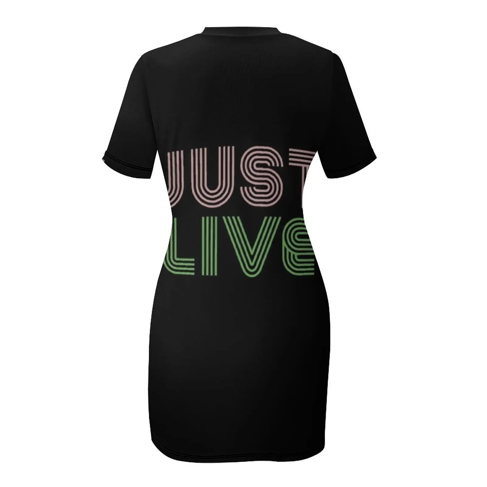 Just Live T shirt Short-Sleeved Dress elegant evening dresses for women 2025 Dresses gala prom clothes Cocktail of dresses Dress