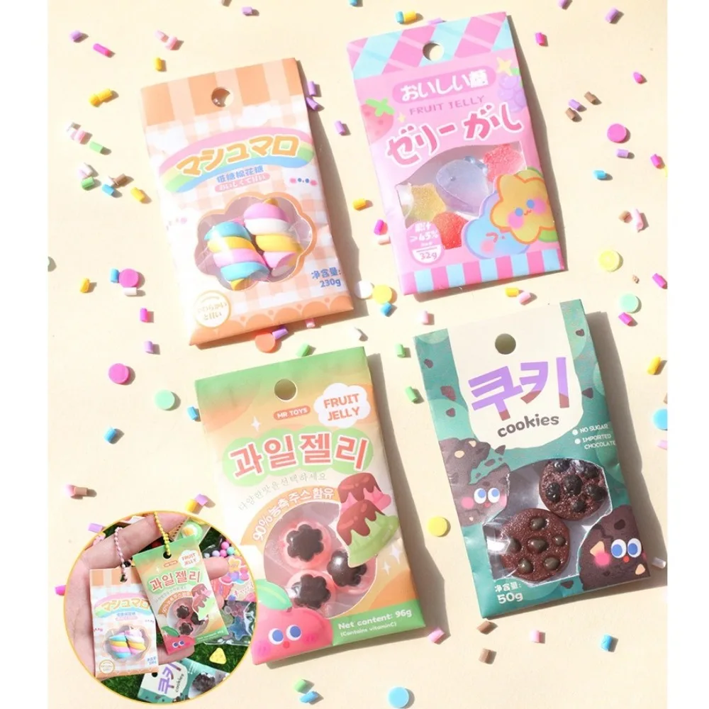 Mini snack per torte Set di giocattoli antistress fai-da-te Simpatici giocattoli fatti a mano antistress con scatola di immagazzinaggio Accessori per giocattoli per bambini Adolescenti