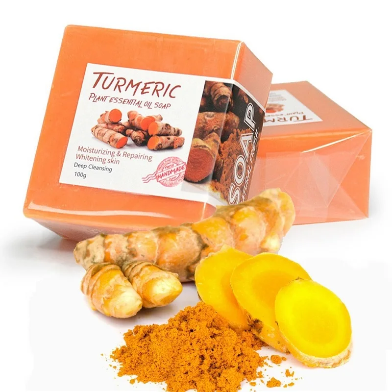 Turmeric Hand Made Soap Hand Made Turmeric Soap Deep Cleansing Exfoliation Moisturizing Spot Removal Acne Removal