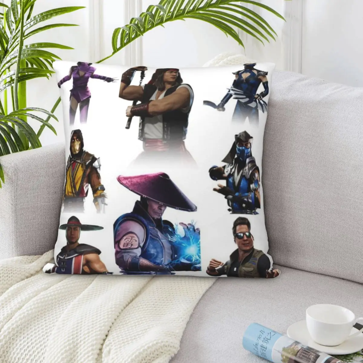 مورتال كومبات 02172 ديكور المنزل أكياسها Dakimakura كيس وسادة غطاء وسادة