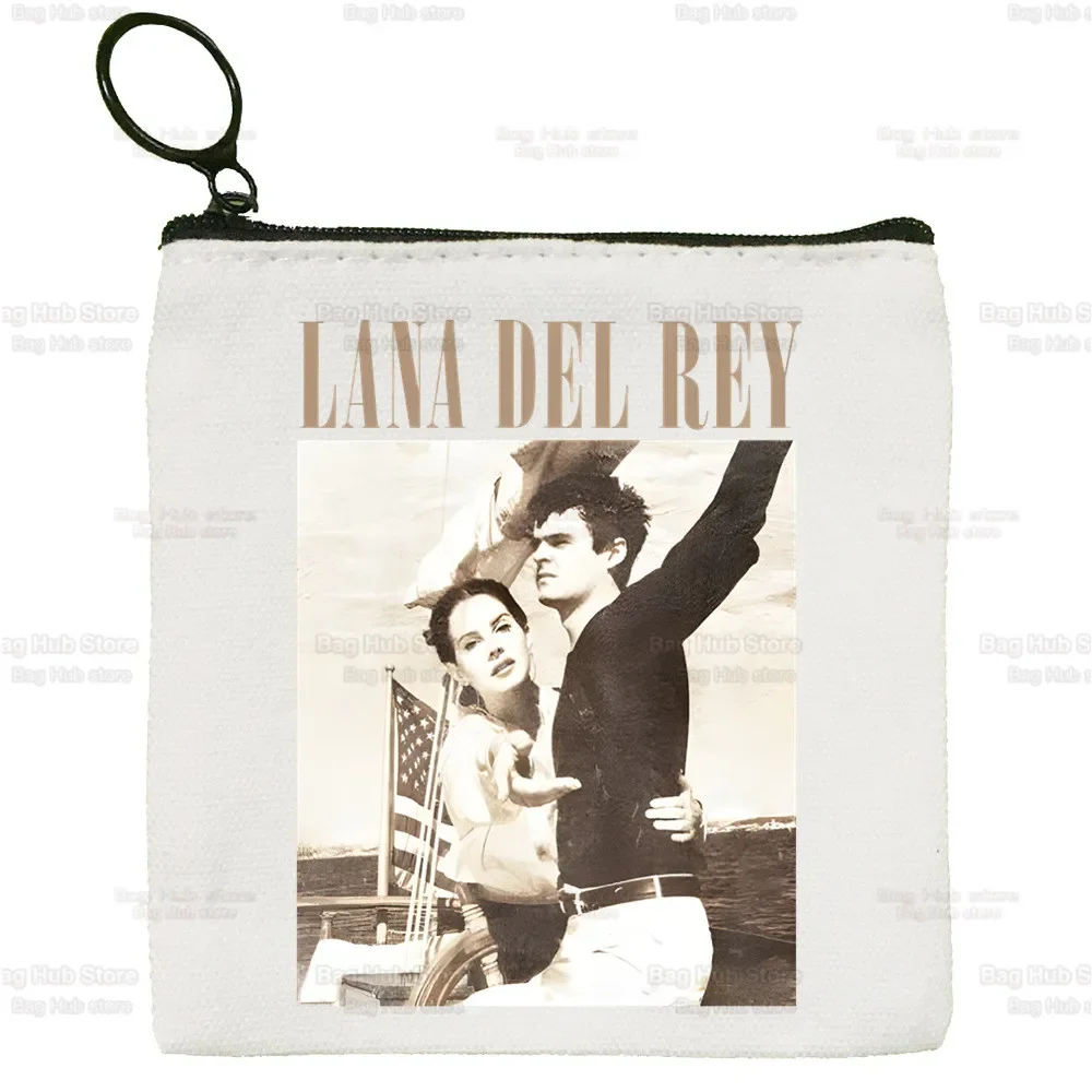 Y2k المغني لانا ديل ري حقيبة المفاتيح الكلاسيكية الرسوم المتحركة الطباعة سستة حقيبة التخزين طباعة مخصصة #5