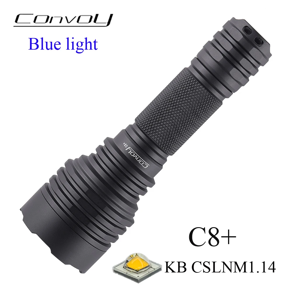 

Convoy C8 Plus Blue Light Flashlight KB CSLNM1.14 Linterna Led 18650 Torch High Powerful Hunting Camping Portable Lighting