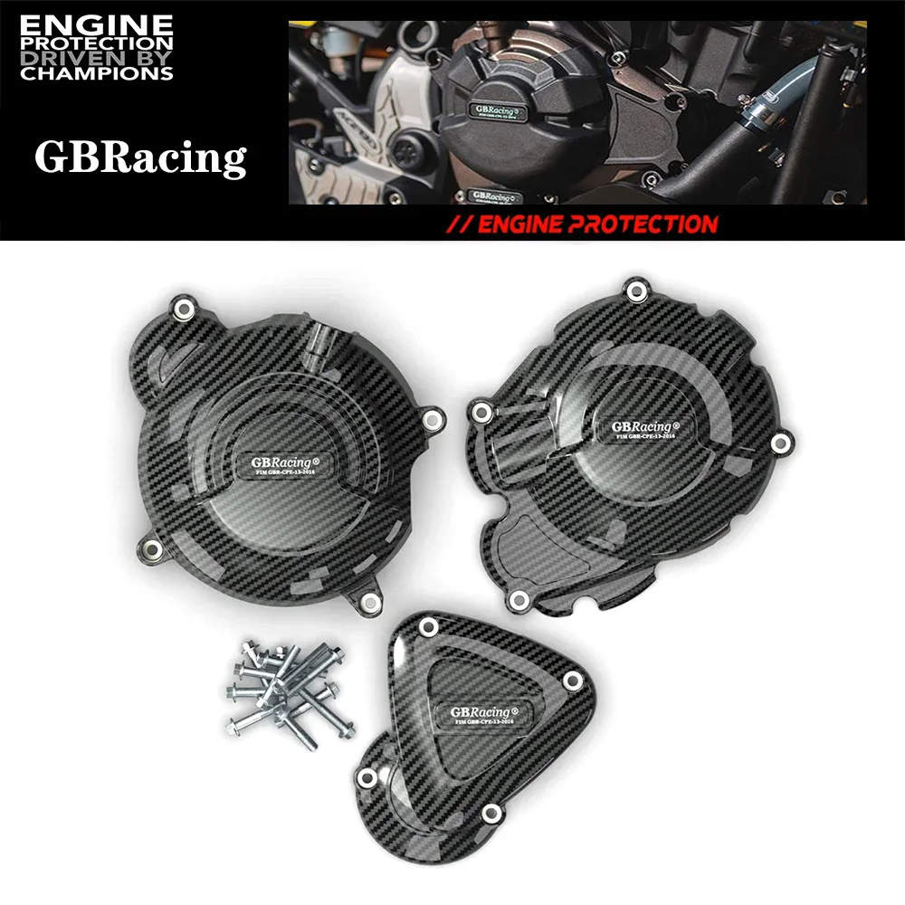 

Для Triumph Speed Triple 1200RS 2018-2024 Speed Triple 1200RR 2022-2024 Tiger 1200 2022-2024 Защитная крышка двигателя с карбоновым эффектом