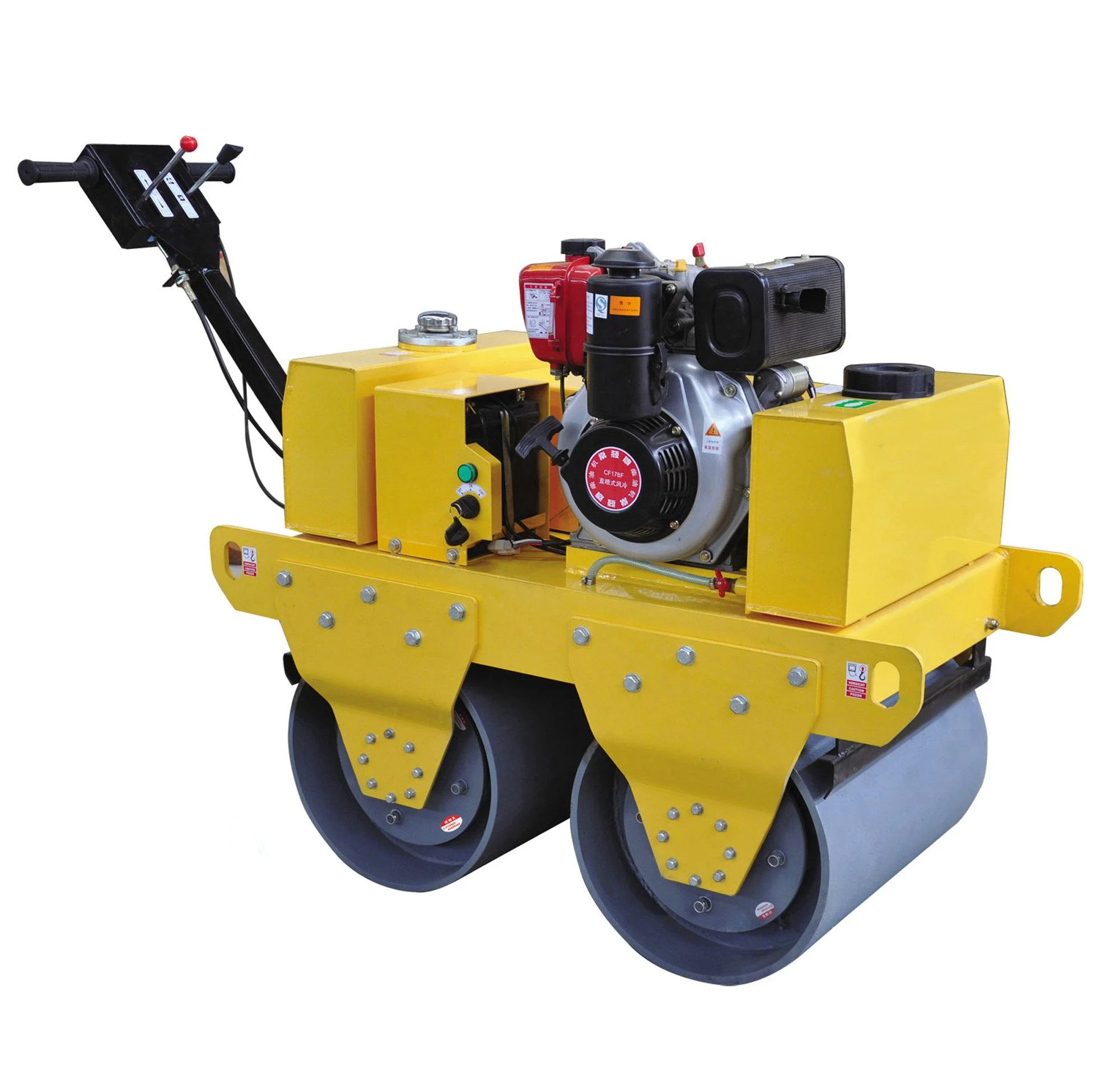 Mechanical Driving Single Drum Vibratory Plate Compactor Machine Road Roller